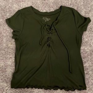 Green Hollister top